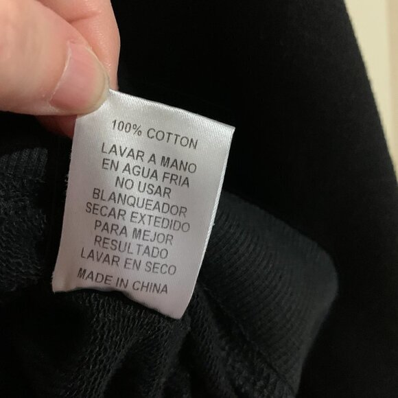 Storia Black Cotton Lace Up Crew Neck Sweater - Picture 4 of 4